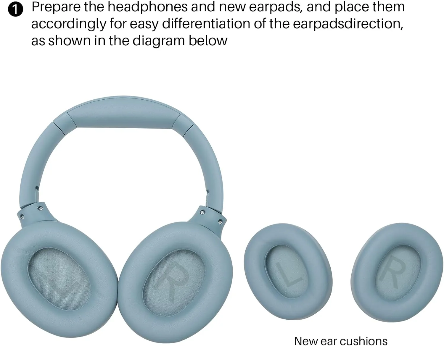 HT2 Replacement Ear Pads Blue - Image 2