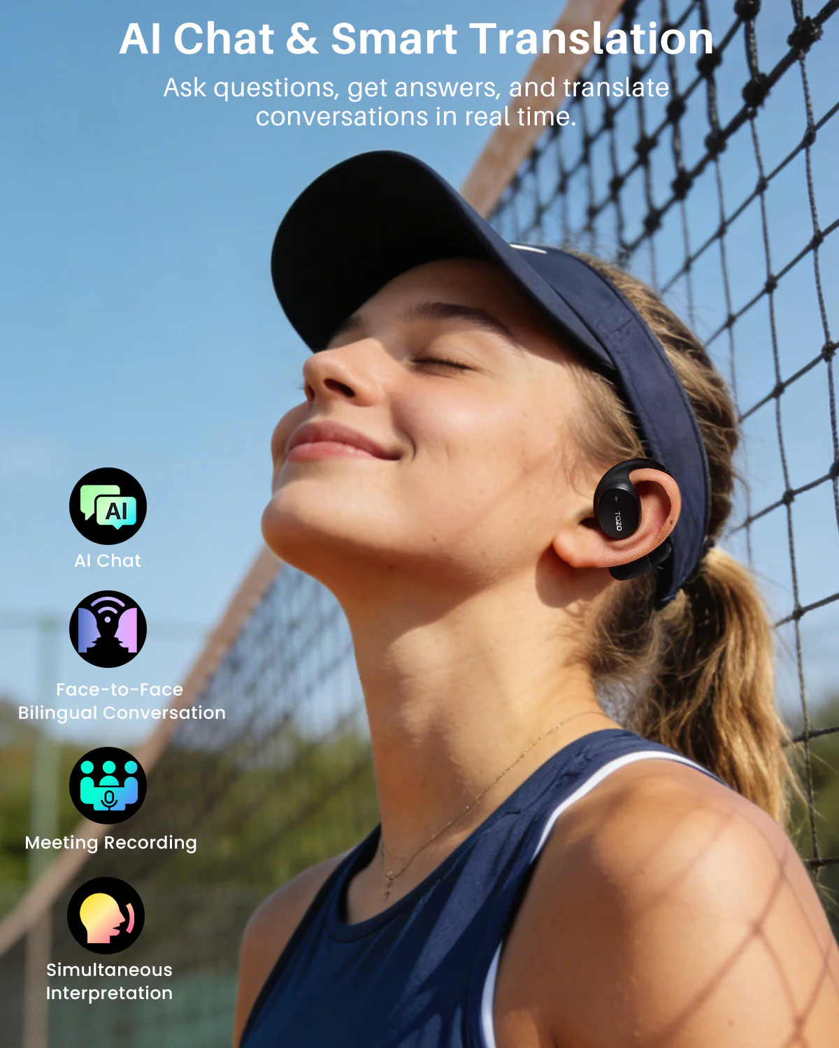 TOZO OpenEgo AI Translation Earbuds - Image 3
