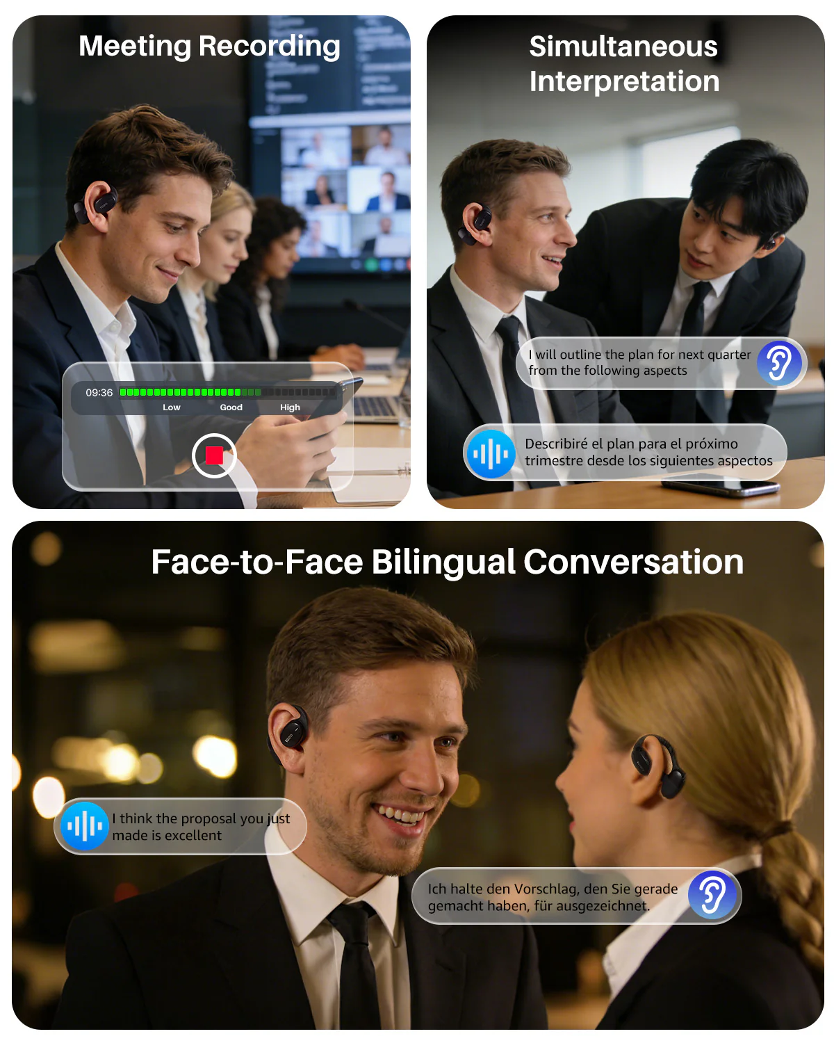 TOZO OpenEgo AI Translation Earbuds - Image 7
